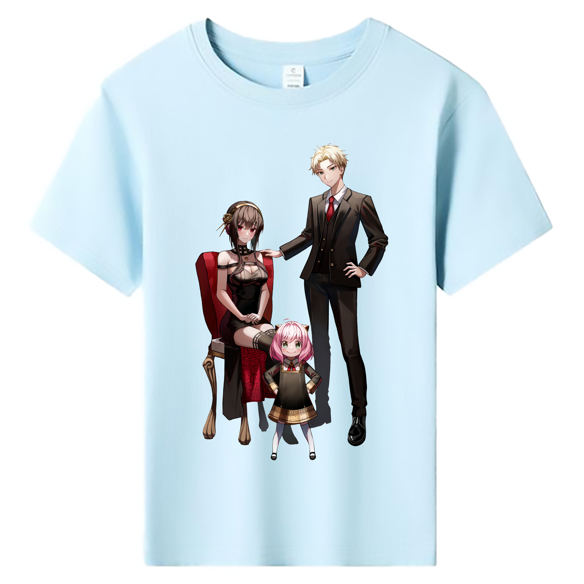（画像用） SPY×FAMILY间谍家家酒 綿100％キッズTシャツ（フロントプリント）